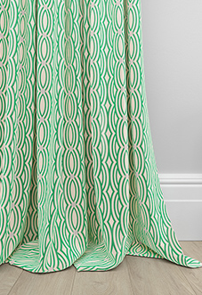 Opulent Scallop, Jade - Made To Measure Curtains